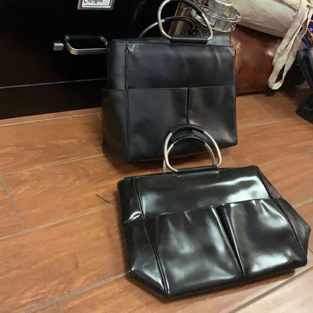 GUCCI  OLD GUCCI  Old Gucci  Briefcase  Business bag  Handbag  Leather  BLK - Picture 2 of 3